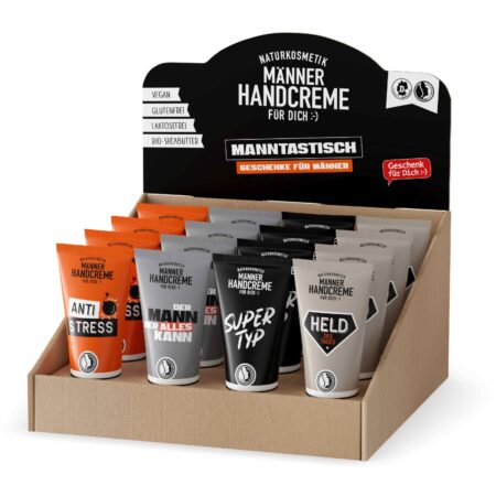 Handcreme 30ml Manntastisch im Display MIX