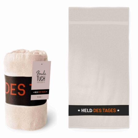 Badetuch Manntastisch "Held des Tages"