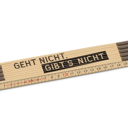 Zollstock Manntastisch "Geht nicht, gibt's nicht"