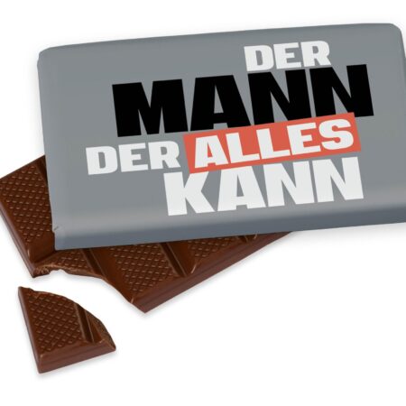 Schokolade 40g Manntastisch "Der Mann der alles kann"
