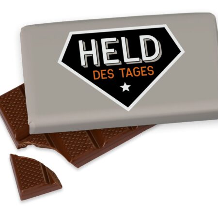 Schokolade 40g Manntastisch "Held des Tages"