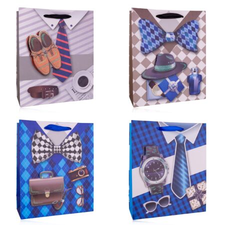 Geschenktasche GENTLEMEN 2 klein (ca. 23.5 x 19.5 x 8cm)