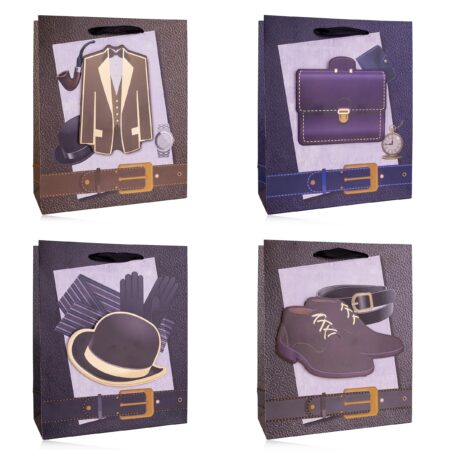 Geschenktasche GENTLEMEN 3 klein (ca. 23.5 x 19.5 x 8cm)