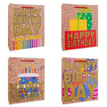 Geschenktasche HAPPY BIRTHDAY 2 klein (ca. 23.5 x 19.5 x 8cm)