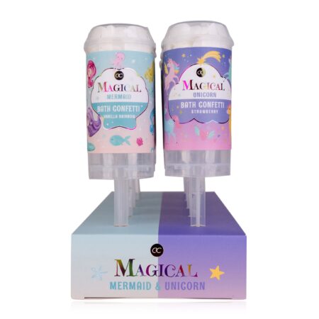 Badekonfetti MAGICAL UNICORN & MERMAID in Push-Pop, 25g