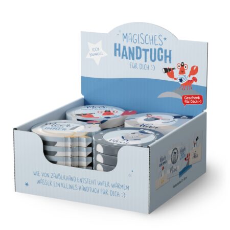 Magisches Handtuch Maritim im Display MIX
