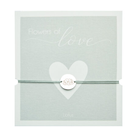 Armband - "Flowers of love" - Edelstahl - Lotus