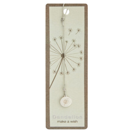 Lesezeichen mit Symbol -  Edelstahl - Pusteblume