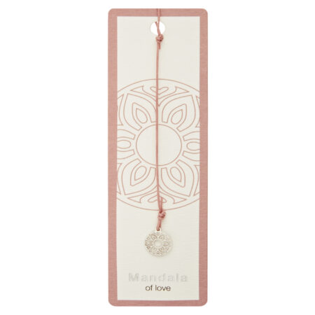 Lesezeichen mit Symbol -  Edelstahl - Mandala der Liebe