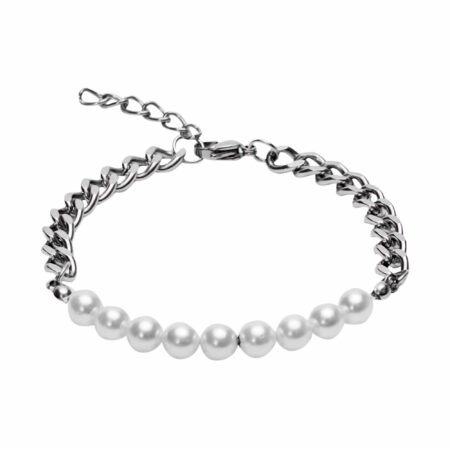 Armband - "VIRO" - Edelstahl - Perlen