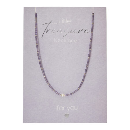Halskette - "Little Treasure" - lila