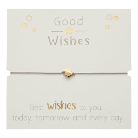 Armband - "Good Wishes" - vergoldet - Blüte