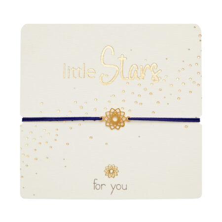 Armband - "Little Stars" - vergoldet - Blume