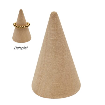 Holzkegel für Ringe - natur