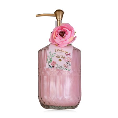 Handseife BLOSSOM in Pumpspender aus Glas, 380ml