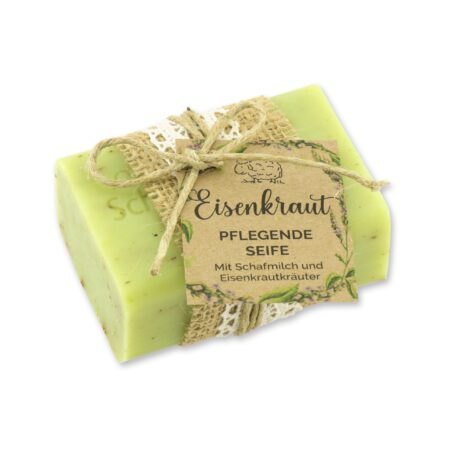 Schafmilchseife eckig 100g Eisenkraut "Wohlfühlzeit"