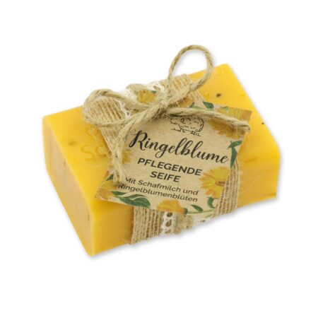 Schafmilchseife eckig 100g Ringelblume"Wohlfühlzeit"