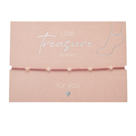 Fusskettchen - "Little Treasure" - rosa