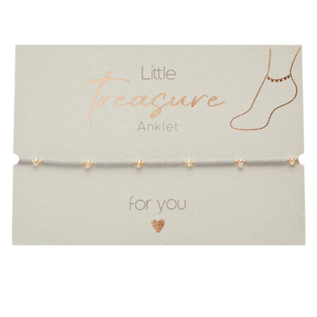 Fusskettchen - "Little Treasure" - grau