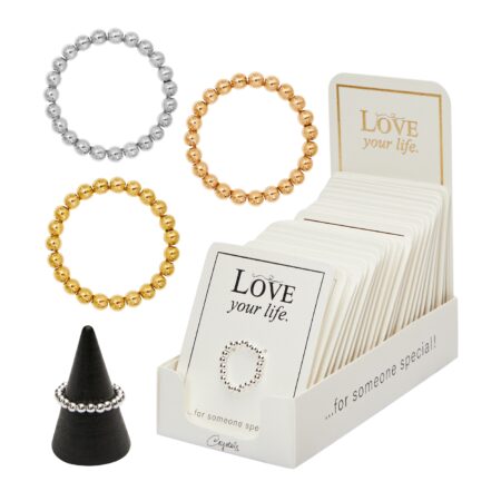 Display Ringe "Love your life"