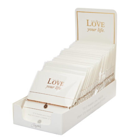 Display Kugelarmband  "Love your life"