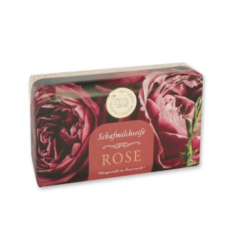Schafmilchseife eckig 200g Rose Diana "Goldene Momente"