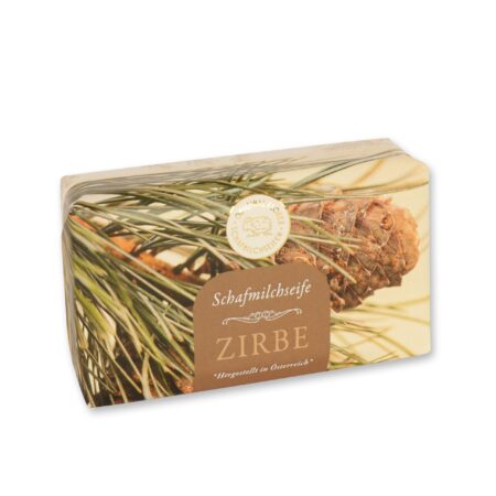 Schafmilchseife eckig 200g Zirbe "Goldene Momente"