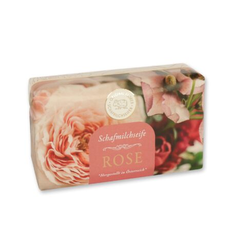 Schafmilchseife eckig 200g Rose Diana "Goldene Momente"