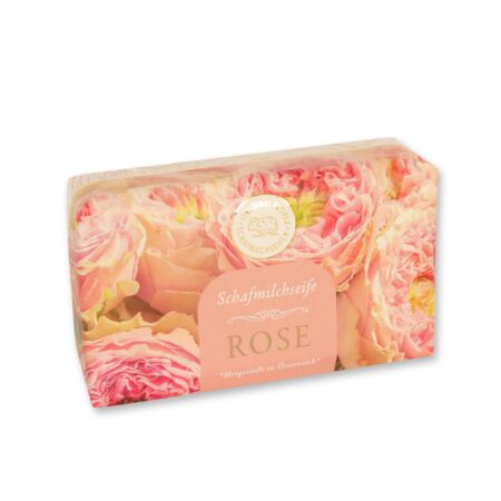 Schafmilchseife eckig 200g Rose Diana "Goldene Momente"