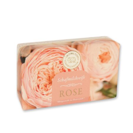 Schafmilchseife eckig 200g Rose Diana "Goldene Momente"