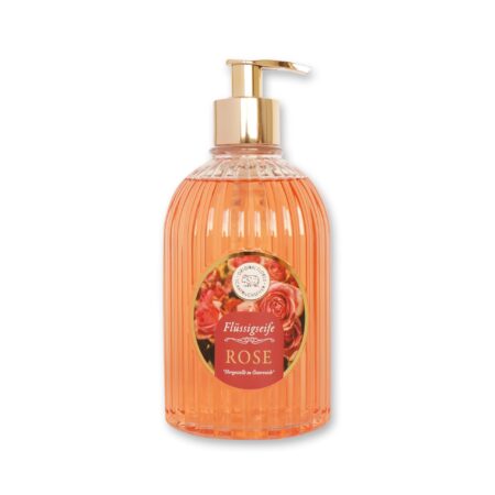 Flüssigseife mit Schafmilch 500ml Rose rot "Goldene Momente"