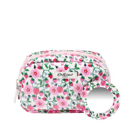 Schminktasche mit Spiegel (17 x 11 x 6cm)
