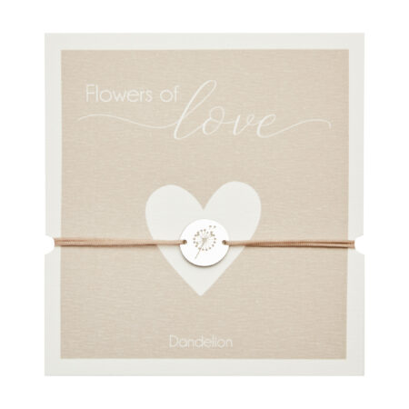 Armband - "Flowers of love" - Edelstahl - Pusteblume