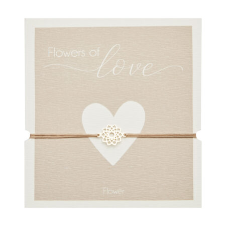 Armband - "Flowers of love" - vergoldet - Blüte