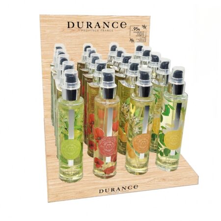 Theken-Display leer für Trockenöle (für 4 Düfte)