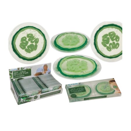 Heiss/Kalt Spa-Augenpads, im Gurkendesign, D: 6,5 cm