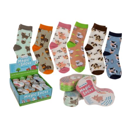 Magische Kindersocken Farmtiere, 1 Paar, Gr. 22-34