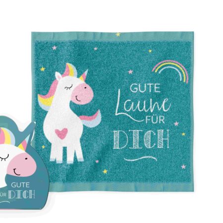 Magisches Handtuch Zoofreunde "Gute Laune" (Unicorn)