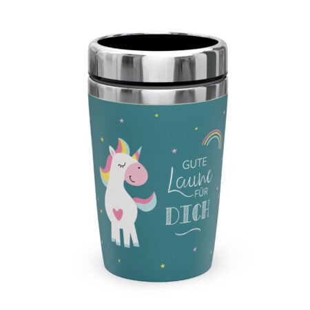 Thermobecher to go 240ml Zoofreunde "Gute Laune" (Einhorn)
