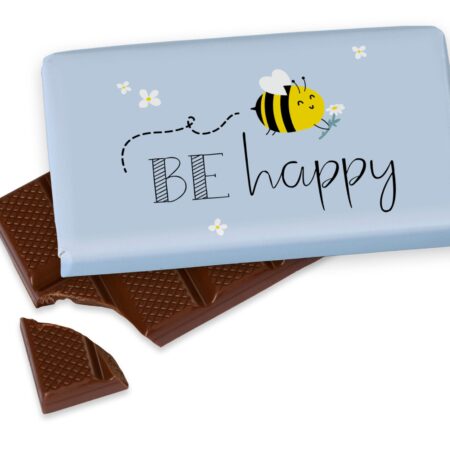 Schokolade 40g Zoofreunde "Be happy" (Biene)
