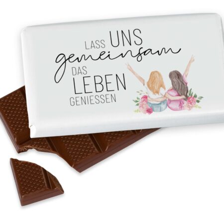 Schokolade 40g Lovely Greetings "Lass uns gemeinsam das Leben geniessen"