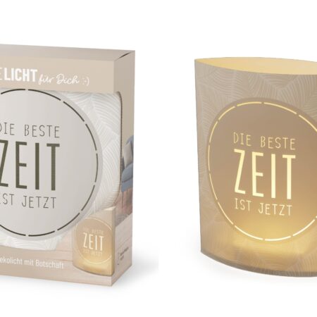 Poesielicht Relax "Die Beste Zeit ist jetzt" (Feder)