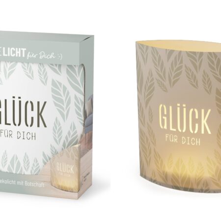 Poesielicht Relax "Glück für Dich" (Blatt)
