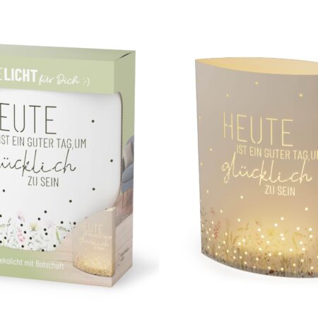 Poesielicht Lovely Greetings "Heute ist ein guter Tag, um glücklich zu sein"