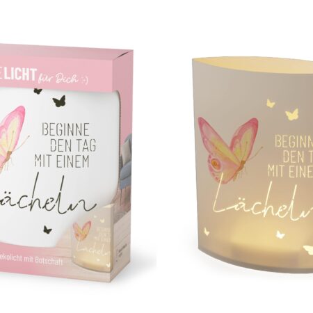 Poesielicht Lovely Greetings "Beginne den Tag mit einem Lächeln"