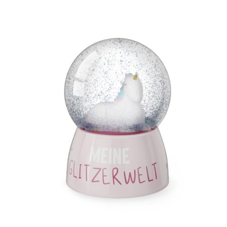 Glitzerkugel Kleine Lieblinge "Meine Glitzerwelt" (Einhorn)