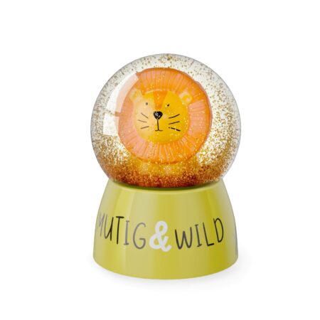 Glitzerkugel Kleine Lieblinge "Mutig & Wild" (Löwe)