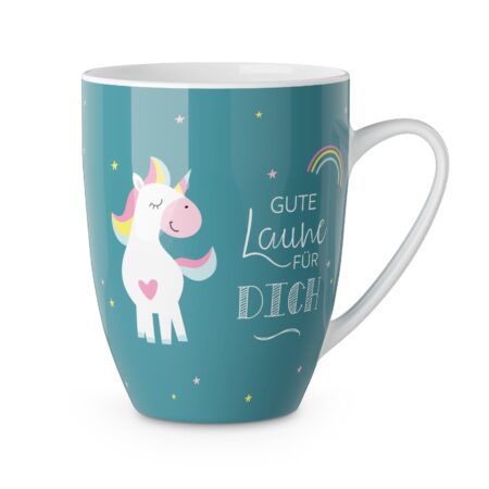 Becher 250ml Zoofreunde "Gute Laune" (Einhorn)