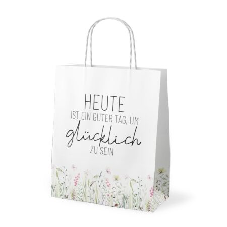 Geschenktüte Lovely Greetings "Heute ist ein guter Tag, um glücklich zu sein"