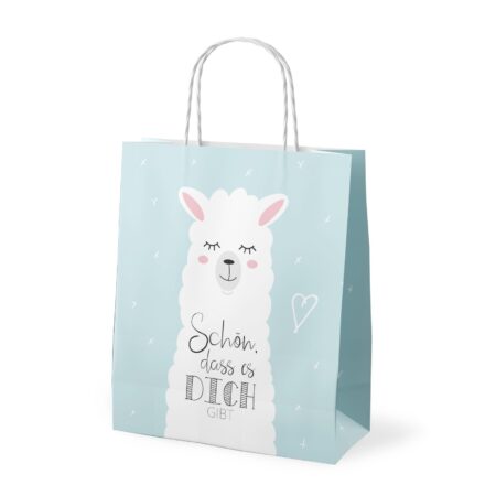 Geschenktüte Zoofreunde "Schön, dass es dich gibt" (Lama)